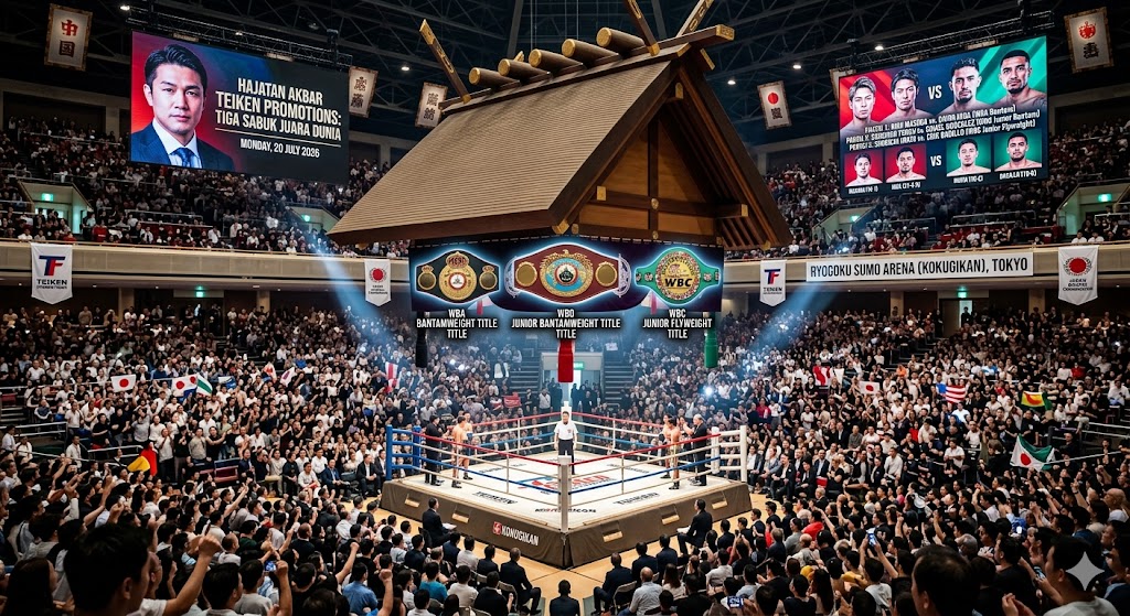 3 Sabuk Dunia Dipertaruhkan di Ryogoku Sumo Arena