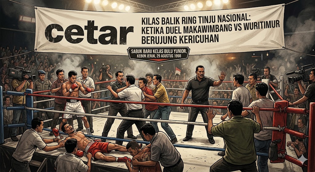 Kisah Klasik Tinju Nasional: Laga Makawimbang vs Wuritimur