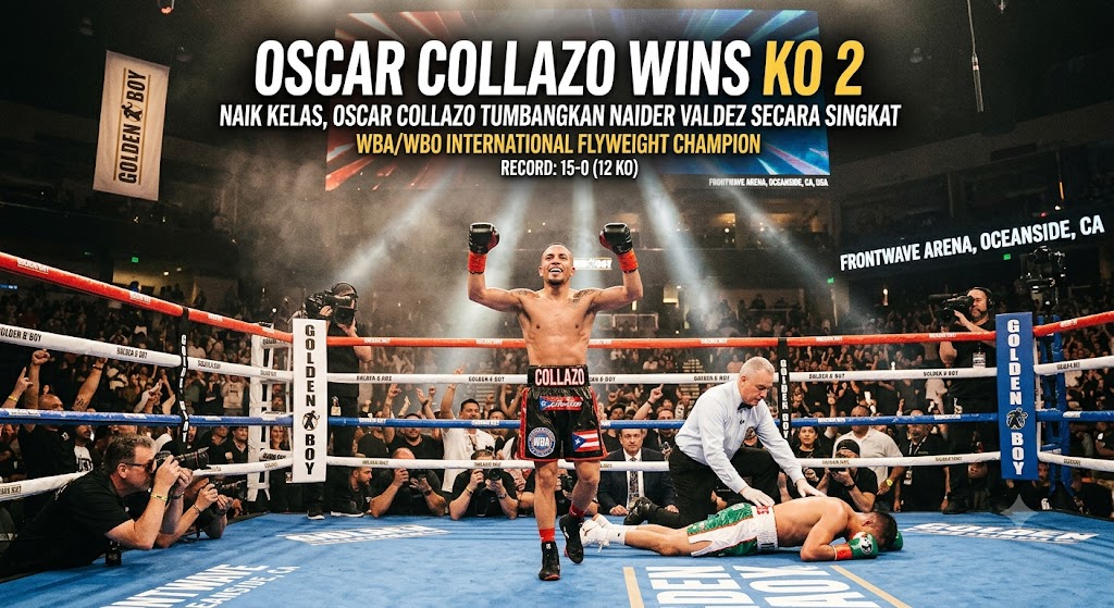 Oscar Collazo Hancurkan Naider Valdez di Ronde Kedua