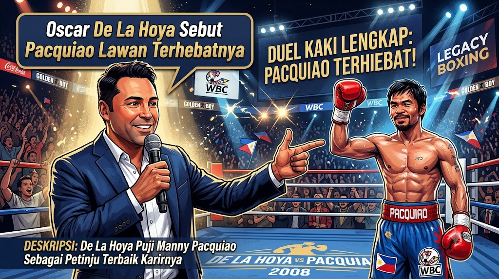 Oscar De La Hoya Sebut Pacquiao Lawan Terhebatnya