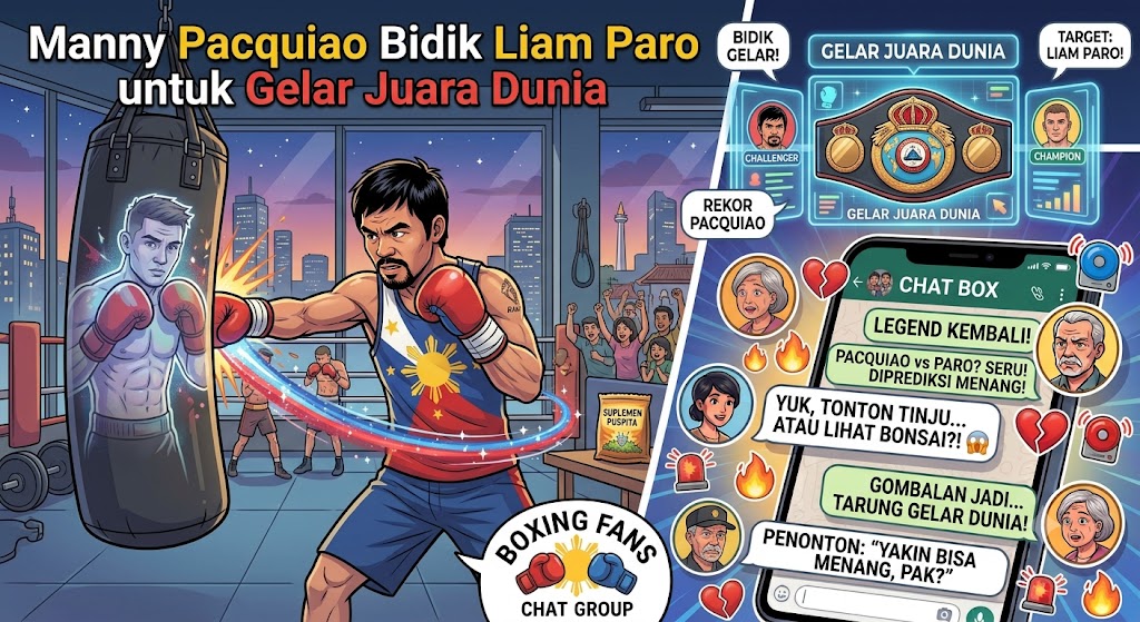 Manny Pacquiao Bidik Liam Paro untuk Gelar Juara Dunia