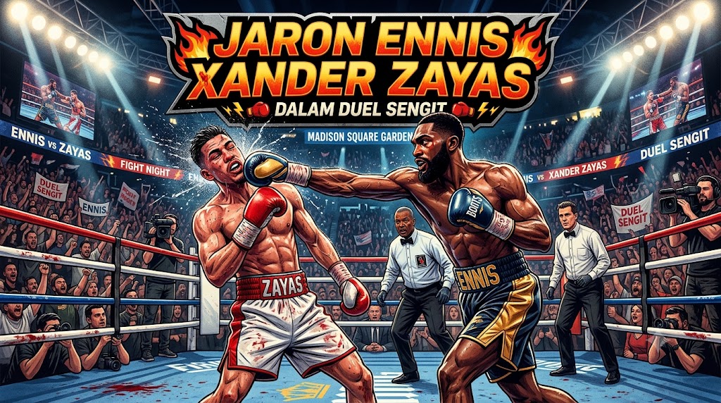 Jaron Ennis Taklukkan Xander Zayas dalam Duel Sengit