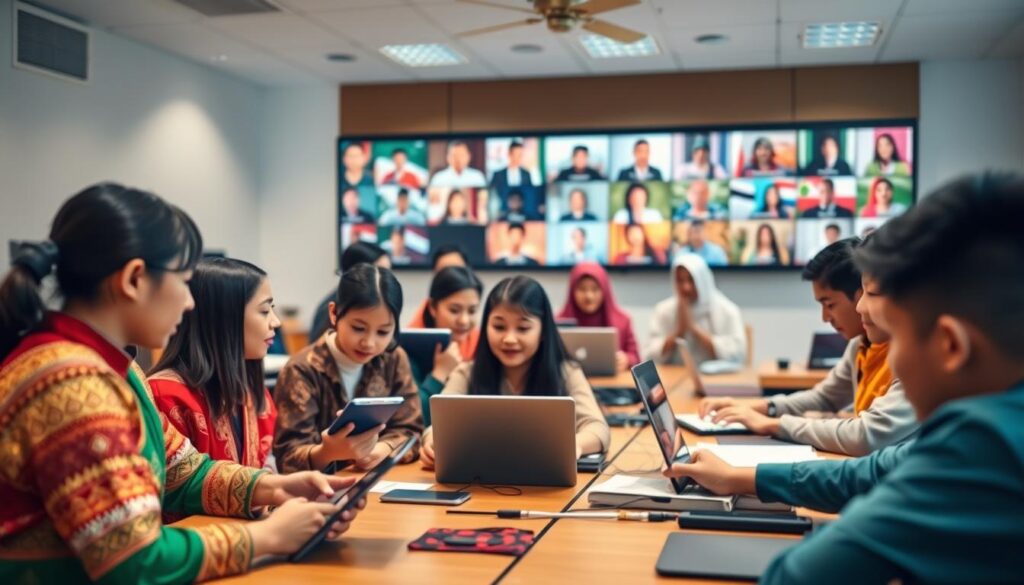 pertukaran budaya sekolah online